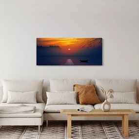 Híd képe naplementekor (120x50 cm)