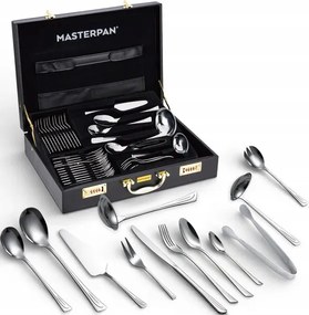 Bőrönd Evőeszköz Szett 72 Db-os 12 Személyes Szett
