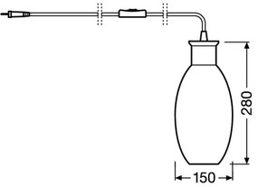 Ledvance - Asztali lámpa GRAPE 1xE27/40W/230V rózsaszín
