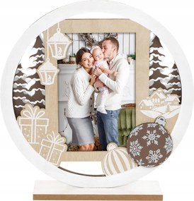 Karácsonyi képkeret 10x15 nagy természetes karácsony ajándék