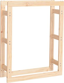 vidaXL tömör fenyőfa tűzifatartó állvány 80x25x100 cm