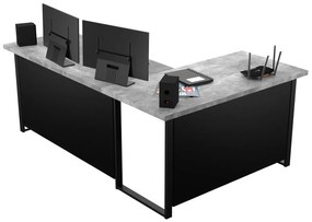 Sarok PC asztal Vintid (szürke beton). 1054974