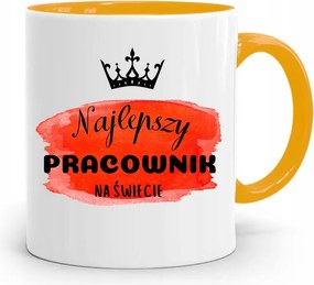 Munkavállalóknak Sárga Bögre A Világ Legjobbja fényképes nyomtatással