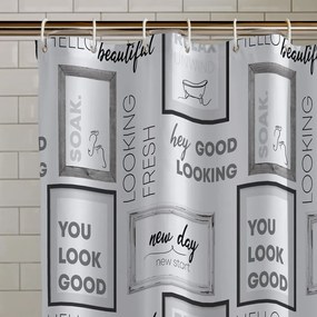 Zuhanyfüggöny 180x180 cm Relax and Unwind – Catherine Lansfield