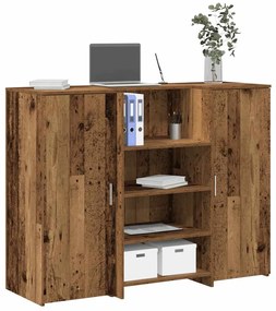recepciós pult antik fa 135x50x103,5 cm szerelt fa