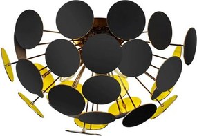 TRIO 609900332 DISCALGO Modern Mennyezeti Lámpa Fekete E14 IP20