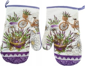 Konyhai kesztyű 18x27 mágnessel 2 db levendula