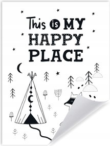 Gyerek poszter This is my happy place 30X40 cm