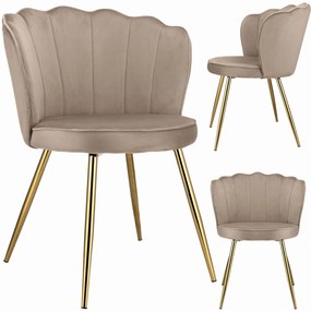 FIORE étkezőszék - bézs/arany