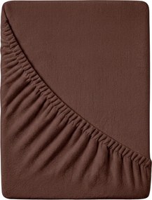 Frottír EXCLUSIVE sötétbarna lepedő 90x200 cm
