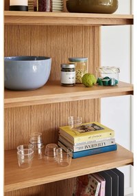 Natúr színű könyvespolc tölgyfa dekorral 75x162 cm Heritage – Hübsch