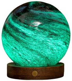 Sötétbarna-sötét natúr színű USB fénydekoráció ø 12 cm Stellar Ocean – Gingko