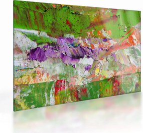 Absztrakció kép - festmény (üvegen) (70x50 cm)