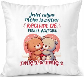 Párna 38x38cm Személyre szabott Valentin nap Névvel Ajándék