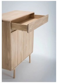 Fawn tömör tölgyfa komód fiókkal - Gazzda