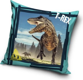 Dinoszaurusz T-Rex párnahuzat 40x40 cm