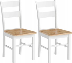 Szék Szett 2 Db Étkező Szék Konyhai Szék Fa Háttámlával