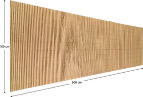 Kerti térelválasztó, természetes, 300x100 cm, ABEO