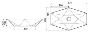 KR-570 kerámia design mosdó