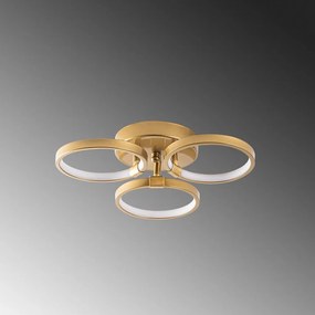 Aranyszínű LED mennyezeti lámpa ø 17 cm Halka – Opviq lights