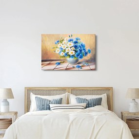 Festett kép egy váza virágról (90x60 cm)