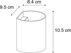 Okos fali lámpa fekete, Wi-Fi-vel, G9-es foglalattal - Sabbio