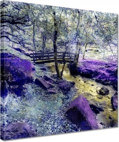 Vászonkép 30x30 Híd a folyó felett