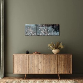 Kép - Fagyott rét (órával) (90x30 cm)