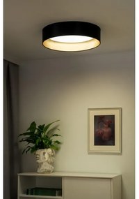 Duolla - LED Mennyezeti lámpa ROLLER LED/24W/230V átm. 45 cm fekete/arany