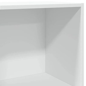 fehér szerelt fa könyvespolc 40 x 30 x 152 cm