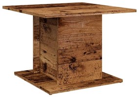 Antik fa színű szerelt fa dohányzóasztal 55,5 x 55,5 x 40 cm
