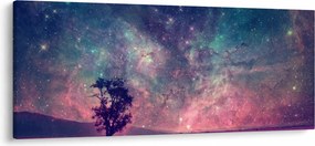Kép - természetfeletti éjszakai égbolt (120x50 cm)