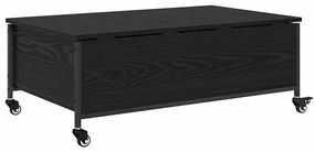 vidaXL Dohányzóasztal Fekete tölgy 91 x 55 x 32 cm Faanyag