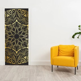 Fotótapéta ajtóra - Arany absztrakció (95x205cm)