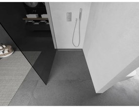 Mexen Kioto zuhanyparaván 100x200 cm 8 mm, króm profil, szürke üveg, 800-100-101-01-40