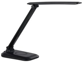 Immax 09106L - LUMI dimmelhető LED asztali lámpa vezeték nélküli Qi töltéssel LED/7W/230V fekete