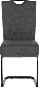Jídelní židle, šedá, látka, DCL-E2008 GREY2