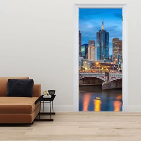 Fotótapéta ajtóra - Melbourne város (95x205cm)