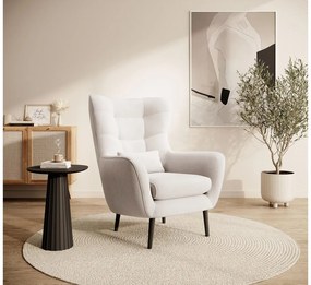 Fotel lábtartóval Veneza VZ1  (krém + fekete). 1098941