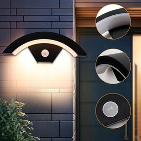 Kültéri Fali Lámpa Homlokzati Mozgásérzékelővel 18W IP65