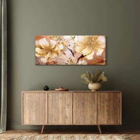 Kép - Arany virágok (120x50 cm)