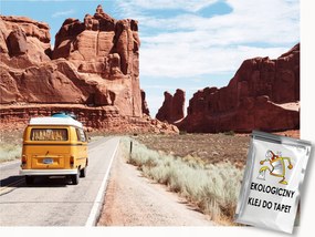 Fotótapéta Flizelina Lakóautó Furgon Út Sivatag Kanyon Usa 150x105 ragasztó