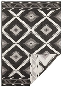 Malibu fekete-krémszínű kültéri szőnyeg, 230 x 160 cm - NORTHRUGS