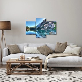 Egy alpesi tó képe (90x60 cm)