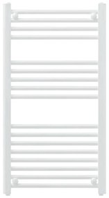 Egyenes törölközőszárító radiátor 1000x500 mm fehér