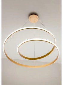 Redo 01-1889 - LED dimmelhető függőlámpa kábelen TORSION LED/29W/230V átm. 55 cm bronz