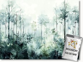 Fotótapéta Flizelina Erdő Fák Köd Természet Tájkép 200x140 ragasztó