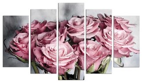 Bouquet többrészes kép, 110 x 60 cm