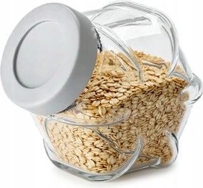 Üveg Tároló Fedéllel Ikea Forvar 18 cm 1,8 l Átlátszó