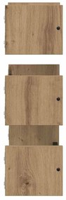 vidaXL Fali polc készlet 3 pcs Artisan tölgy 40x16x14cm Faanyag